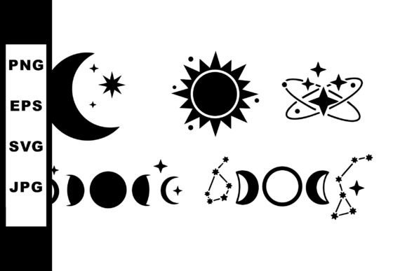 Download Celestial Moon Sun Stars Astronomy Symbo - Astronomy Collection