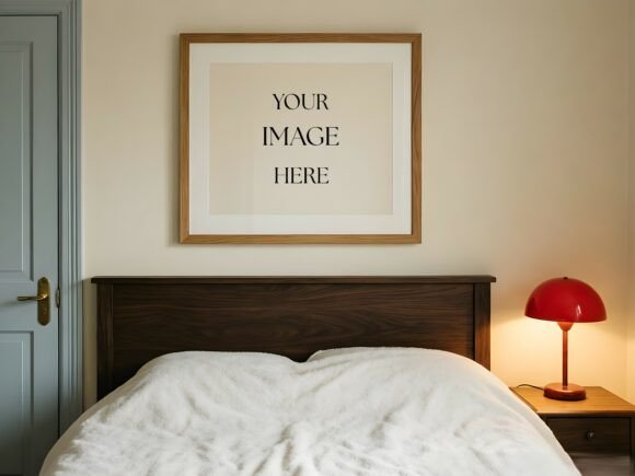 Download Bedroom Frame Mockup - Modern Interior - Modern interior Collection