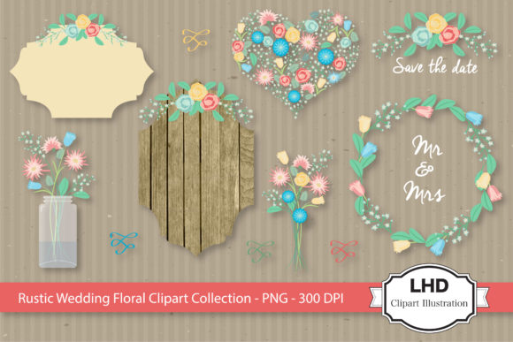 Download Rustic Wedding Clipart - Flowers - Wedding Collection
