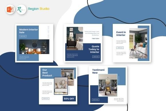 Download Template Instagram - Modern Interior - Modern interior Collection