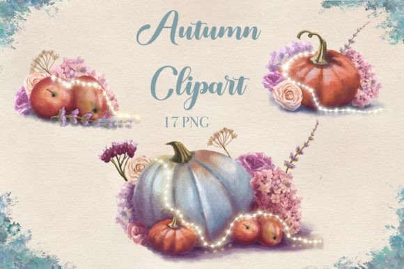 Download Autumn Pumpkins Watercolor Clipart PNG - Autumn pumpkins watercolor clipart Collection