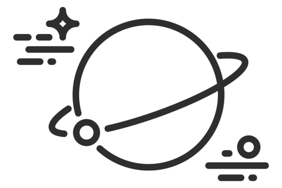 Download Planet Line Icon. Astronomy Symbol. Spac - Astronomy Collection