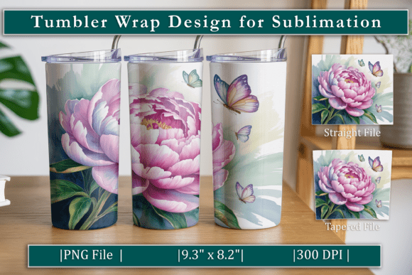 Download Elegant Rose Design Tumbler Wrap - Elegant Collection