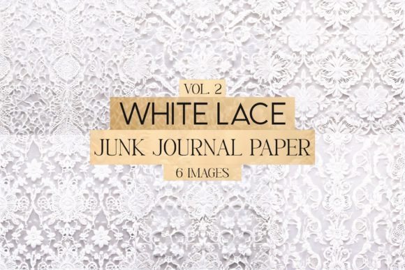 Download White Lace Junk Journal Paper Vol. 2 - Premium Bundle