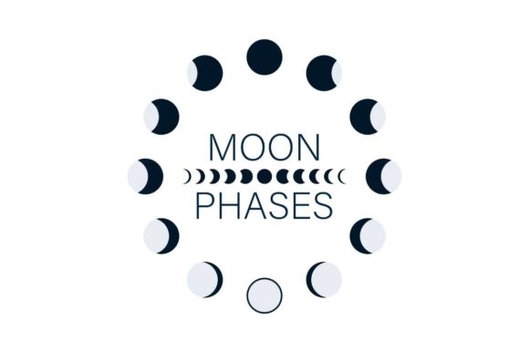 Download Moon Phases Astronomy Icon Set. Vector - Astronomy Collection