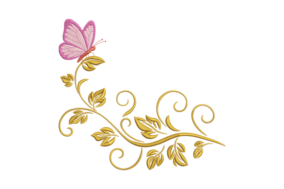 Download Elegant Butterfly Floral Swirl - Elegant Collection