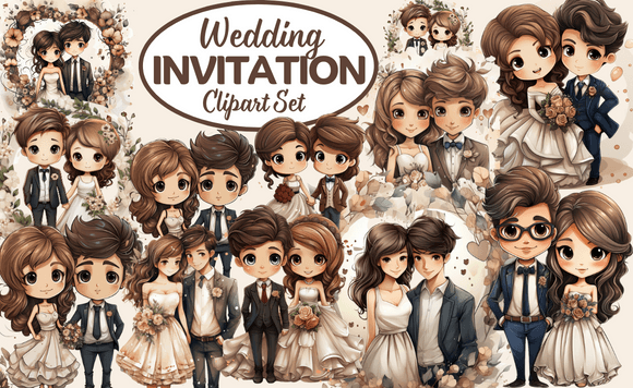 Download Wedding Invitation Clipart Set - Wedding Collection