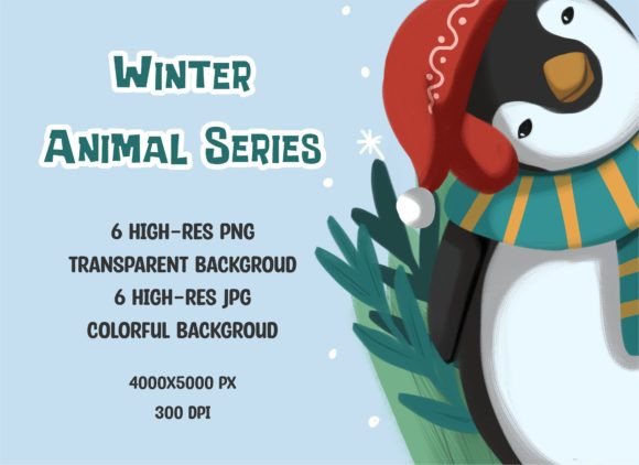 Download Set of Cute Winter Animal - Premium Resources