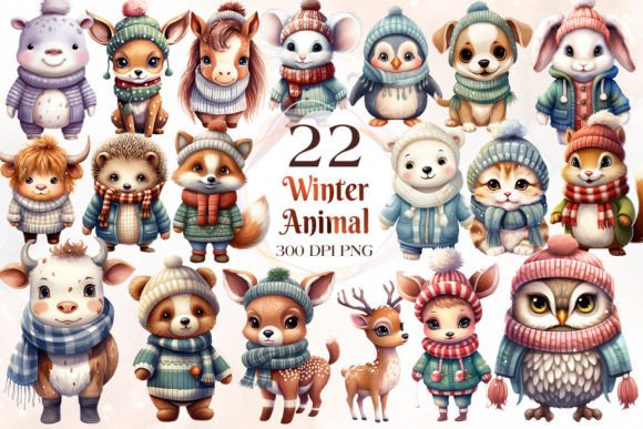Download Cute Winter Animal Sublimation Clipart - Premium Resources