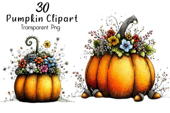 Download Watercolor Pumpkin Clipart - Watercolor pumpkin Collection