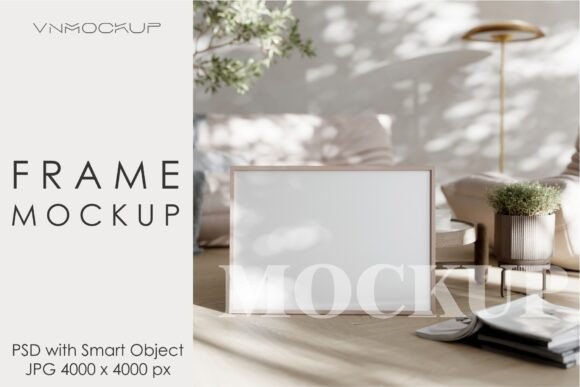 Download Frame Mockup in Modern Interior Room - Modern interior Collection