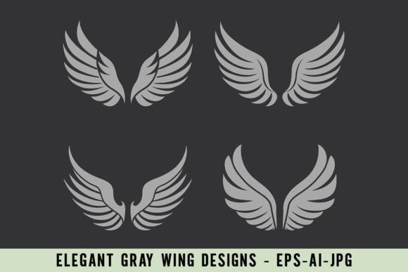 Download Elegant Gray Wing Designs - Elegant Collection