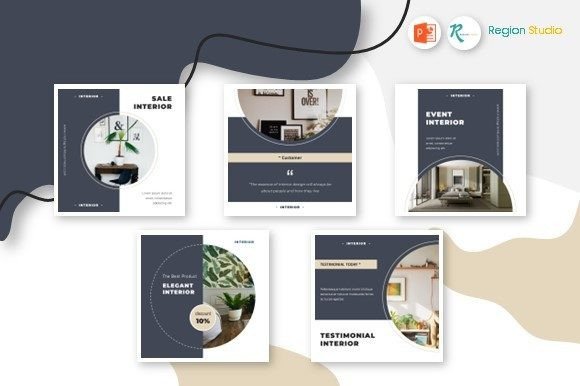 Download Template Instagram - Elegant Interior - Elegant Collection